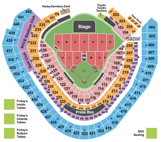 American Family Field Chris Stapleton Seating Chart